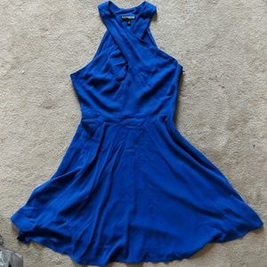 Blue mini dress